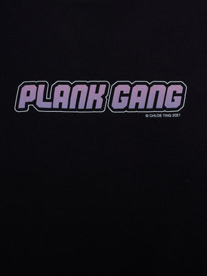 Black Crew Neck - Plank Gang Logo
